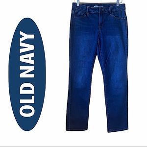 Old Navy Size 6 Short Power Straight Blue Jeans